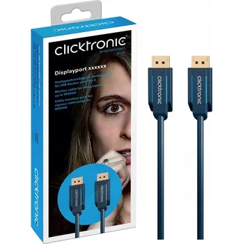 Video kabel CLICKTRONIC Kabel DisplayPort DP - DP 1.2 4K 2 m