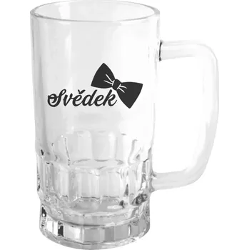 Sklenice Půllitr Svědek s motýlkem