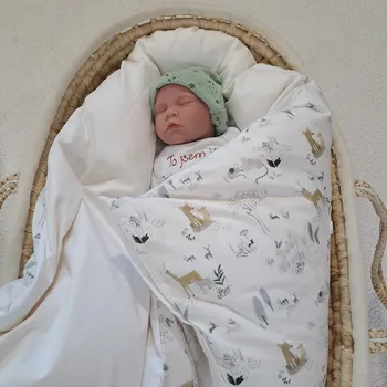 Zavinovačka Pro útulný domov Péřová zavinovačka Zvířátka v lese TYP zavinovačky: KLASIK, ROZMĚR zavinovačky: 70 x 70 cm