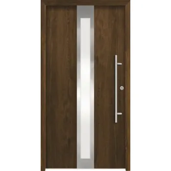 Vchodové dveře Hliníkovo-ocelové vchodové dveře bezpečnostní Anthene RC2 100 x 210 cm P ořech