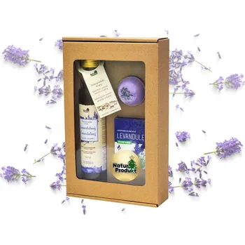 Kosmetická sada Naturprodukt sirupy z ovoce a bylin Naturprodukt | Relaxační levandulová wellness sada
