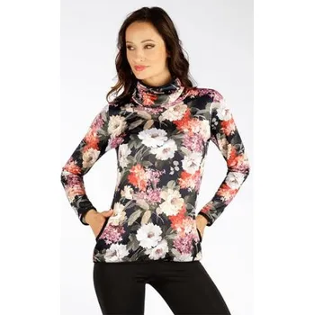 Dámský svetr Dámský květovaný rolák Litex 7F160 viz. foto M