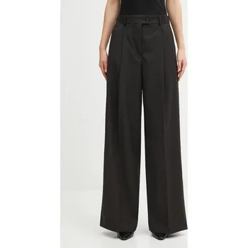 Vlněné kalhoty Sportmax VELA, 40, hnědá, 89X