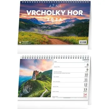 Kalendář Kalendář stolní, Až na vrcholky hor 2026