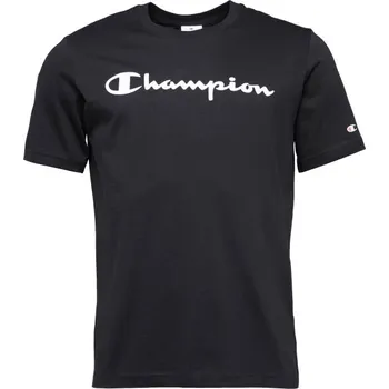 Pánské oblečení Pánské tričko Champion SS TEE L Černá, Bílá