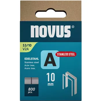 Spona do sešívačky K042-0779 Novus tenké, drátové sponky typ A, 53 F/10 mm, nerezová ocel, 800 ks