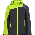 Chlapecká softshellová bunda Lewro LYNGBY 164/170 Světle zelená, Černá, Stříbrná