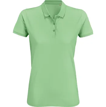 Pánská móda SOL's Collection Polokošile Planet Women piqué, krátký rukáv, dámská COT253575j4002-frozen gree M Zelená frozen