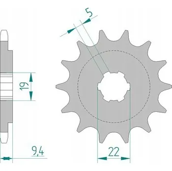 Nářadí na motocykly AFAM Přední řetězové kolo pro řetěz 520, kód 20309-14