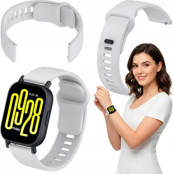 Řemínek na hodinky Řemínek Polax pro Xiaomi 22mm bílý