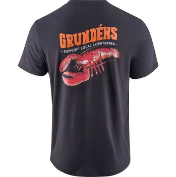Rybářské oblečení Grundéns Tričko Support Lobstermen SS T-Shirt Black - XL