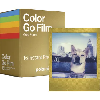 Polaroid Color film for Go - Gold Frame - Double Pack