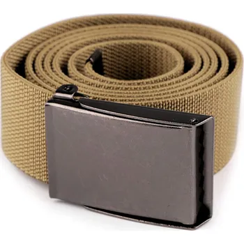 Opasek Pásek pružný šíře 3,8 cm unisex, barva 1 béžová písková