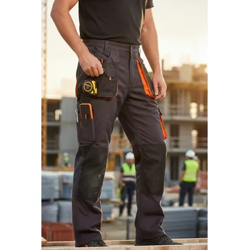 montérky Procera Kalhoty PROWORK pas Velikost 52 černá/oranžová