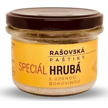 paštika a pomazánka Paštiky Rašovská Paštika Hrubá - S uzenou bokovinou, 160 g