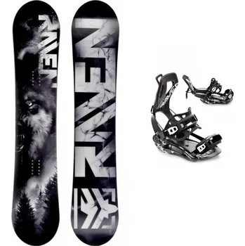 Snowboard Raven Lupus pánský snowboard + Raven FT360 black vázání + sleva 400,- na příslušenství 163 cm Wide + XL (EU 43-46) + DÁREK + Doprava ZDARMA