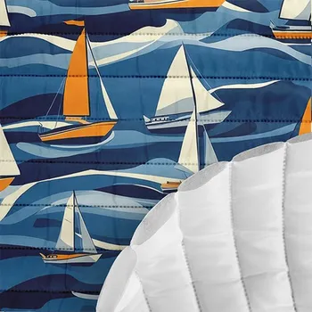 Prošívaná šusťákovina vlny a plachty