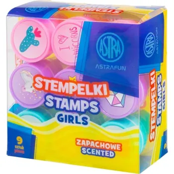 Dětské razítko Dekorativní razítka AstraFUN Girls, 9 ks, voňavé, 334025015