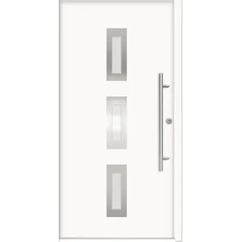 Vchodové dveře Hliníkovo-ocelové vchodové dveře bezpečnostní Artemis RC2 100 x 210 cm P bílé