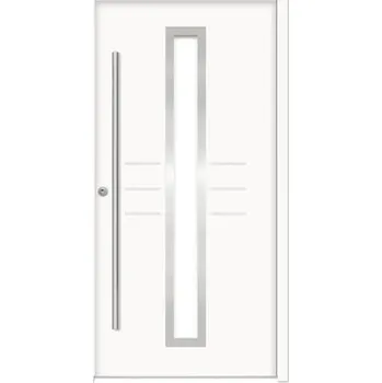 Vchodové dveře Hliníkovo-ocelové vchodové dveře bezpečnostní Hestia RC2 100 x 210 cm L bílé