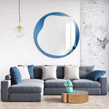 Zrcadlo Nepravidelné modré zrcadlo – ICY BLUE