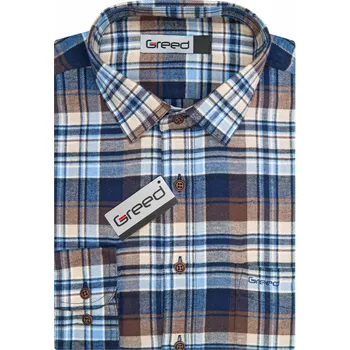 Pánská košile AMJ GREED SDF393 modrá M