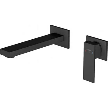 Vodovodní baterie STEINBERG - 160 Umyvadlová baterie pod omítku, 2-otvorová instalace, matná černá 160 1814 3 S