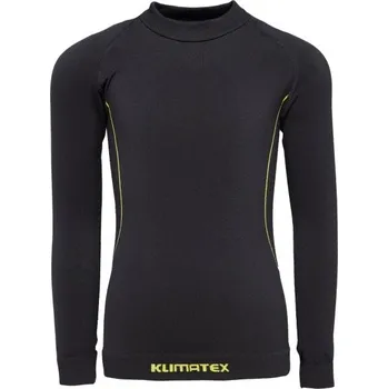 Dětské bezešvé termo triko Klimatex CHIKO SEAMLESS 110/122 Černá, Žlutá