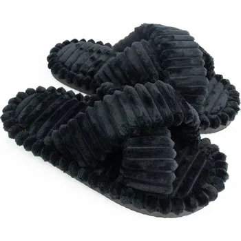 Dámské pantofle PANTOFLE Teplé PLYŠOVÉ BAMBOŠE ZATEPLENÉ vel.