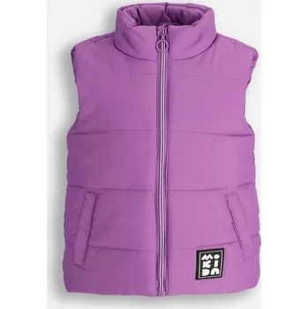 Dámská vesta Vesta Dívčí prošívaná fialová 158 Mokida ZM5