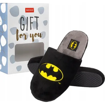 Pánská obuv Vtipné pánské PAPUČE BATMAN SOXO BAČKORY jako DÁREK k narozeninám, vel 45-46