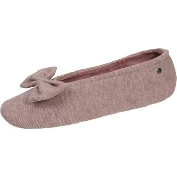 Dámské baleríny Textilní baleríny se širokou mašlí Isotoner® růžový melír 41/42