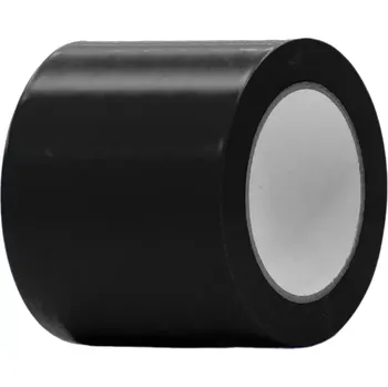 Výstražná páska Černá vyznačovací páska Standard - délka 33 m, šířka 10 cm