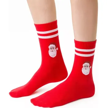 Dámské punčochy Dámské ponožky Cool Santa - 38-40 / červená