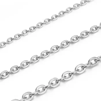 Šperk Řetízek z chirurgické oceli Reno 2 mm - 4mm Stříbrný - Průměr ø 2 mm, Délka 70 cm