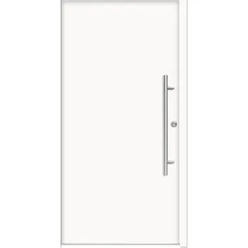 Vchodové dveře Hliníkovo-ocelové vchodové dveře pasivní Apollon 100 x 210 cm P bílé