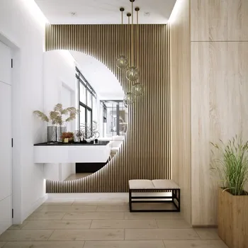 Obklad HOPA Lamelový nástěnný obklad vnitřní SÉRIE A/O, ukončovací profil - Dub řemeslný Způsob provedení - Pravá strana DLAMSERAUPDRP