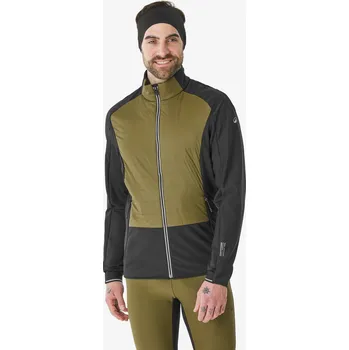 WEDZE Pánská hřejivá běžkařská bunda prodyšná XCS 500 2XL KAŠTANOVÁ|ZELENÁ|ČERNÁ