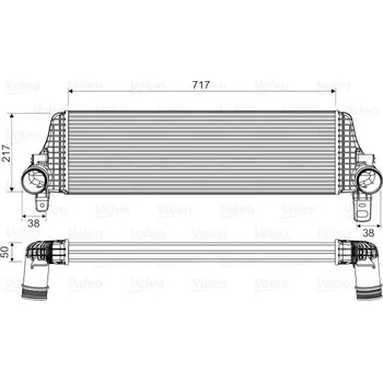 Chladič motoru Chladič turba VALEO 818659