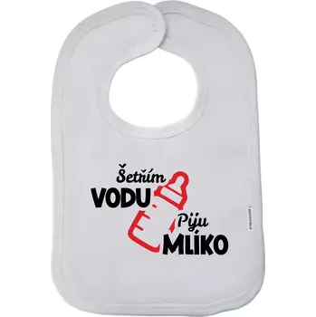 Bryndák Dětský bryndák New Baby Šetřím vodu, piju mlíko