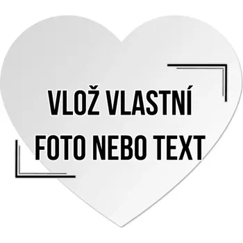 Dekorativní magnet Magnetka - srdce s vlastním potiskem
