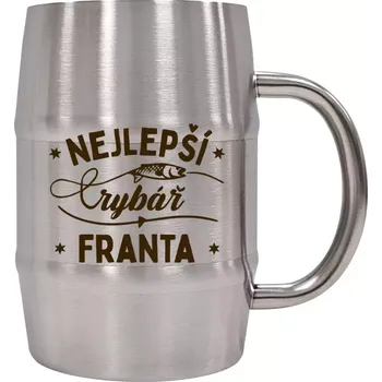 Sklenice Nerezový chladicí půllitr Nejlepší rybář se jménem