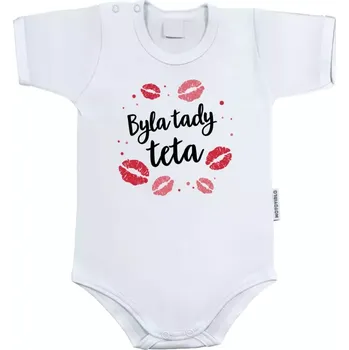 Kojenecký body Dětské body s krátkým rukávem Byla tady teta