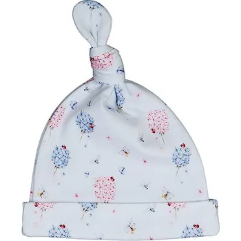 Kojenecká čepice Kojenecká čepice s uzlíkem z bavlny Dezi bílá LORITA Velikost: 40