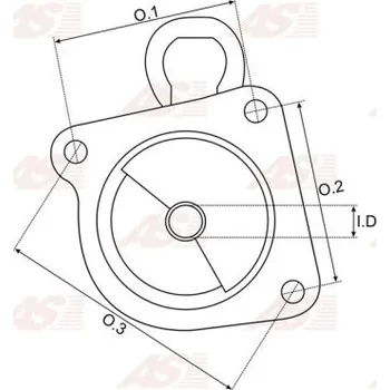 Startér Víko zadní startéru AS-PL (SBR3038S)