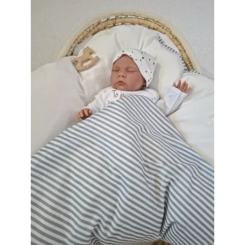 Zavinovačka Pro útulný domov Péřová zavinovačka Šedý proužek TYP zavinovačky: KLASIK, ROZMĚR zavinovačky: 70 x 70 cm