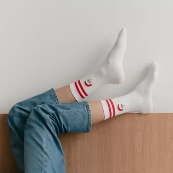 Dámské ponožky Dámské ponožky Cool Santa - 35-37 / bílá