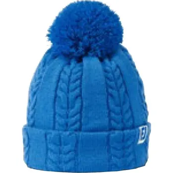 Čepice FootJoy Cable Knit Bobble dámská zimní čepice, modrá