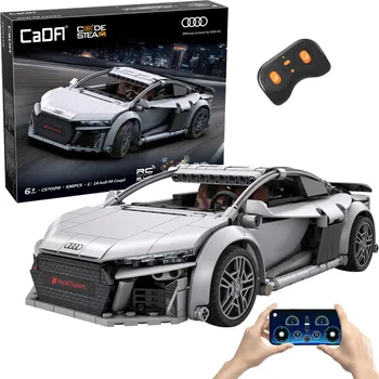 RC model auta Stavebnice CaDA závodní auto dálkově ovládané Audi R8 Coupe Sportovní auto 536 dílků RC