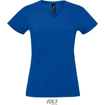 pracovní tričko SOL's Collection Tričko Imperial V Women, do V, těžká bavlna, krátký rukáv, dámské COT25294145003-royal blue L Modrá královská